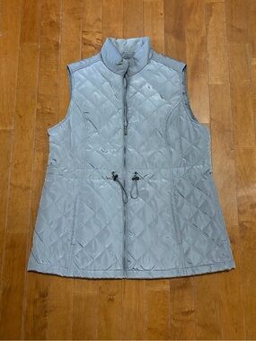 Country Door Gray Quilted Women's Vest XL - Zip Front